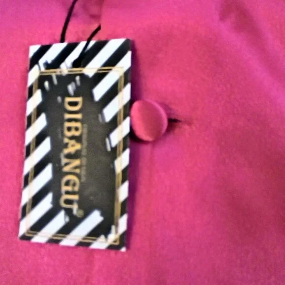 DiBanGu Vest Tie Pocket Square Set Mens XXXL Pink Satin Formal - Picture 7 of 13